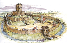 village carolingien motte époque carolingienne