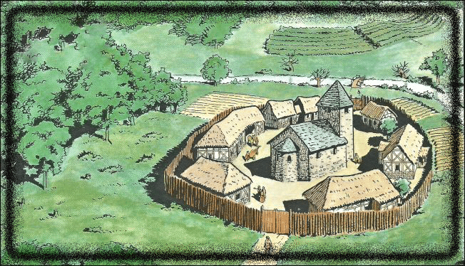 village mérovingien