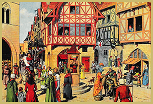 ville au moyen age sous l'époque des valois direct