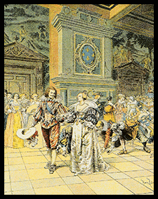 Fête sous Louis XIII sous les bourbons