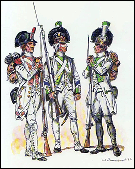 Soldat de l'infanterie sous les Bourbons