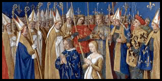 Sacre de Blanche de Castille et de Louis VIII