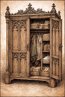 Armoire, invention des objets