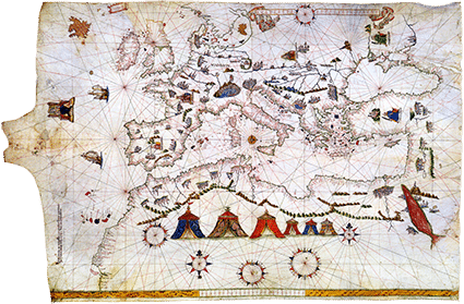 Carte maritime, invention technique