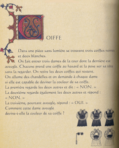 Énigme coiffe question