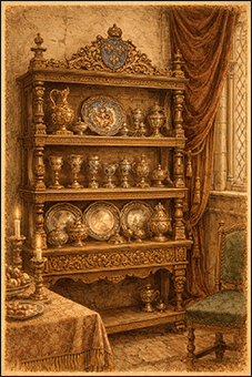 Dressoir, invention des objets