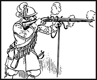 Hacquebute, arme militaire