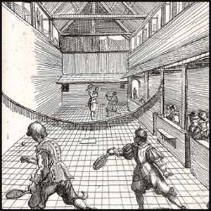 Jeu de paume, divertissement invention