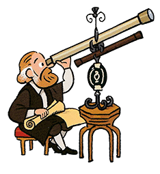 Lunette astronomique, invention objet