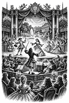 Opéra, divertissement invention