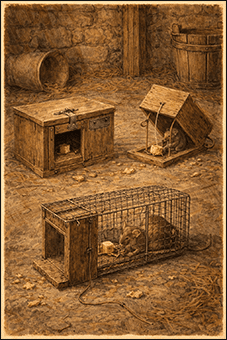 Piège à souris, invention des objets