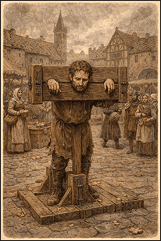 Pilori, invention des objets