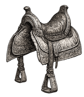 Selle arquée, protection militaire des chevaux