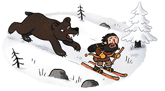 Ski, invention divertissement