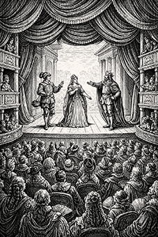 Théâtre divertissement invention