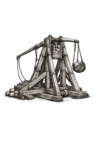 Trébuchet, arme militaire