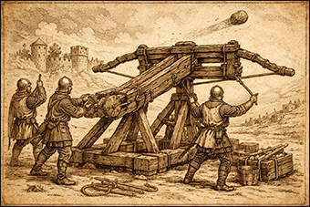 Baliste, invention de guerre.