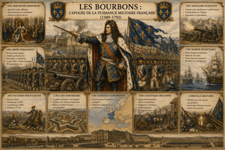 Les Bourbons : l’apogée de la puissance militaire française