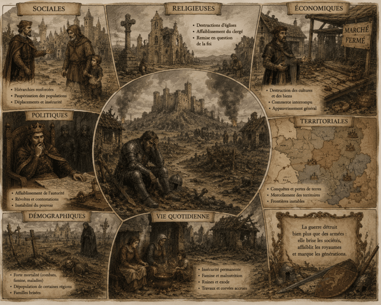 Les conséquences de la guerre au Moyen Âge