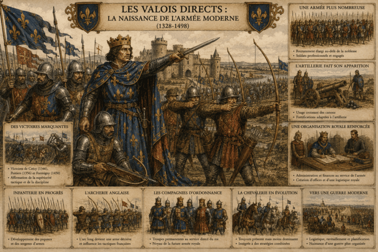 Les Valois directs : la naissance de l’armée moderne